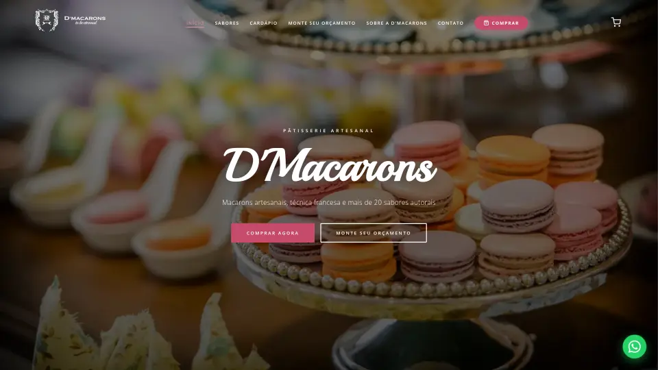 D'Macarons · Site